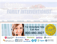 Tablet Screenshot of christianfamilyinterventionist.com